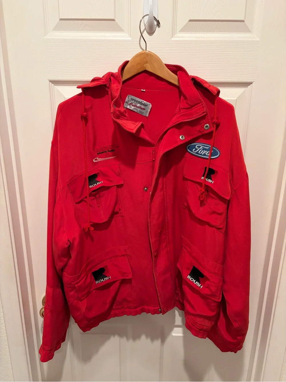 Ford Red Racing Style Jacket Roush Racing
